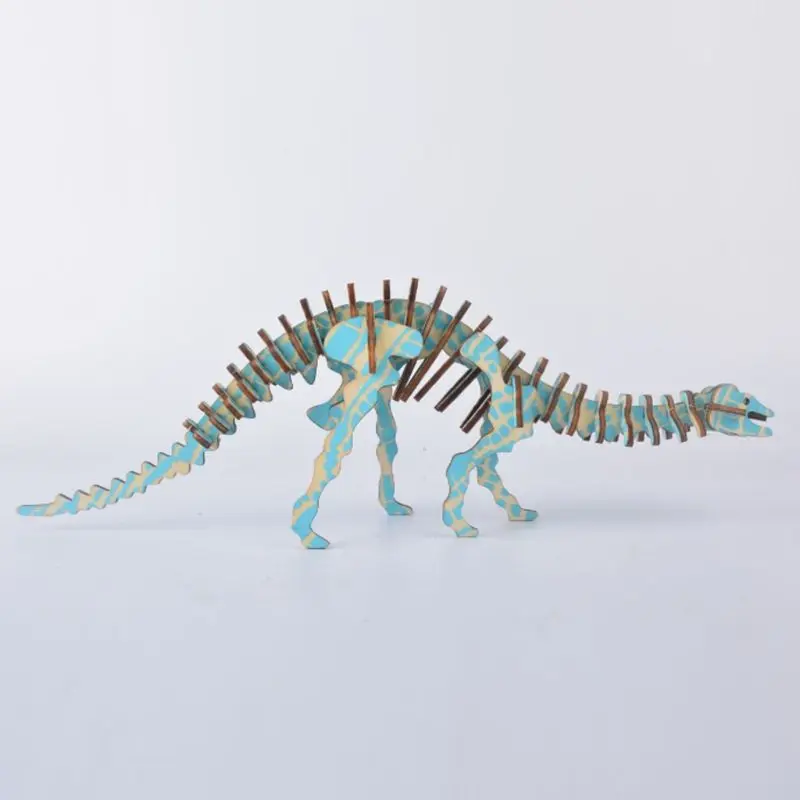Моделирование 3D модель динозавра деревянная сборка головоломки разборка головоломки Дети интеллект развивающие игрушки Детский подарок Q6PD