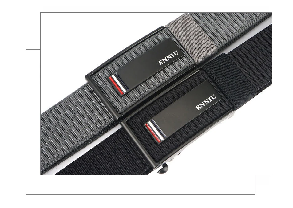 mens fabric belts New Fashion Men's Belt Top Quality Comfortable Nylon Belts For Men Metal Automatic Buckle Young Canvas Tactical Designer Belt leather belt price