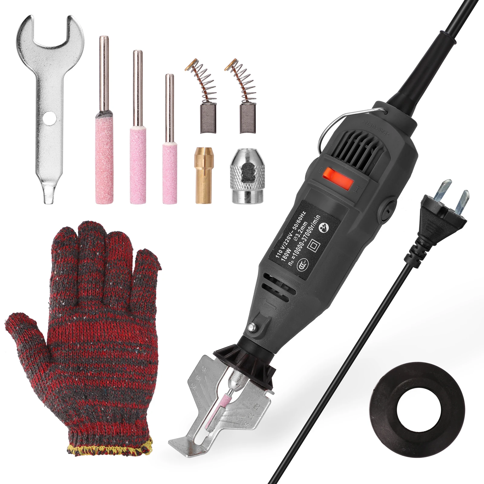 moedor elétrico afiar potência mini polimento conjunto