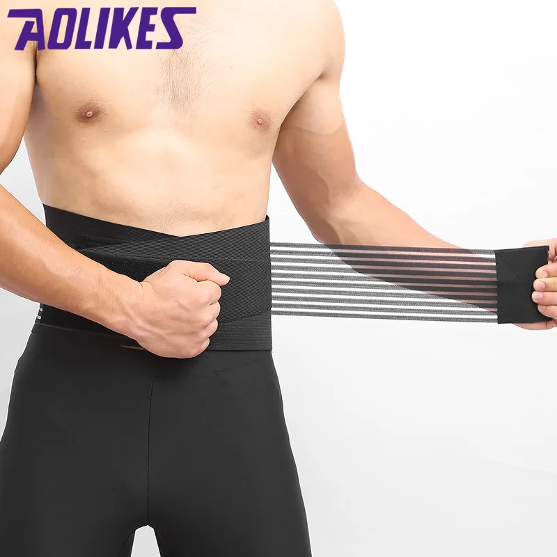 AOLIKES поясничная опора для фитнеса ремешки тяжелой атлетики спортивный корректор