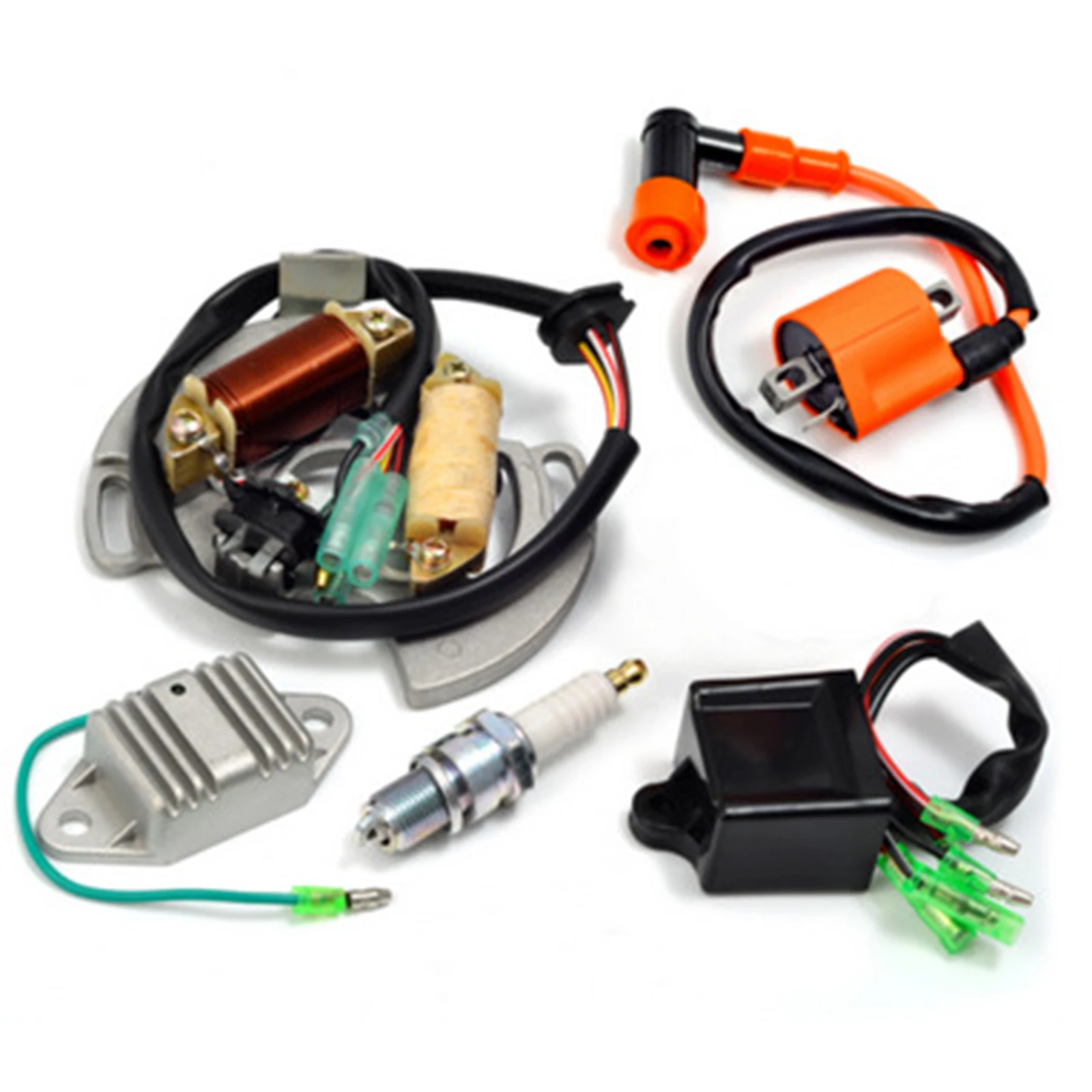 

For Yamaha Blaster YFS200 1997-2001 High Quality Ignition Spark Plug CDI Regulator and Stator Ignition Coil Auto Parts