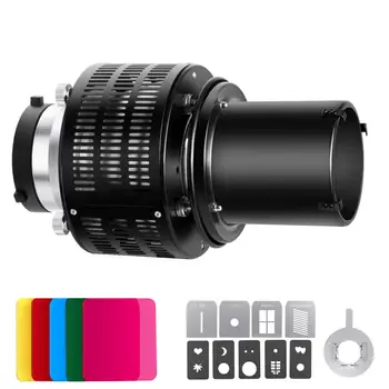 

Neewer Aluminium Alloy Studio Conical Spot Snoot with Bowens Mount for Monolight Photography LED Light SL-60W SL-150W 200W etc
