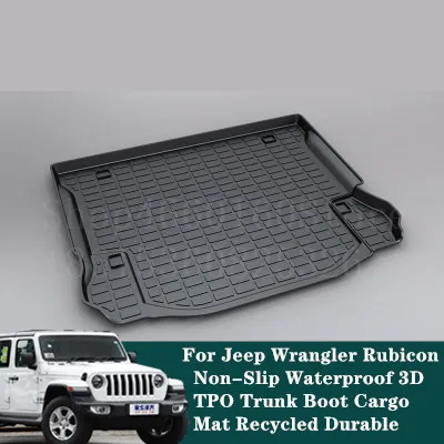 Puou нескользящий водонепроницаемый коврик для Jeep Wrangler Sahara заднего багажника