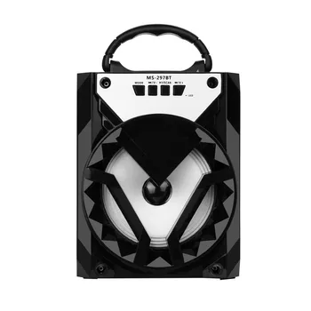 

HIPERDEAL High quality LED outdoor portable wireless Bluetooth speaker stereo subwoofer with USB / TF / AUX / FM radioa