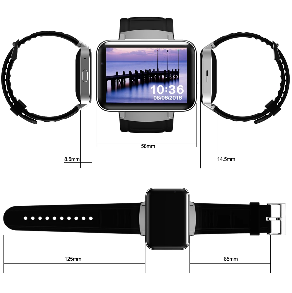 Android Bluetooth wifi gps Смарт часы Smartband мини мобильный телефон Smartwatch фитнес трекер MTK6752 4 Гб rom 3g смартфон