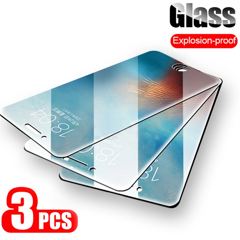 Защитное стекло 9H для iPhone 7 5S 5 6 6s защита экрана из закаленного стекла Xs Max XR 11 Pro 8