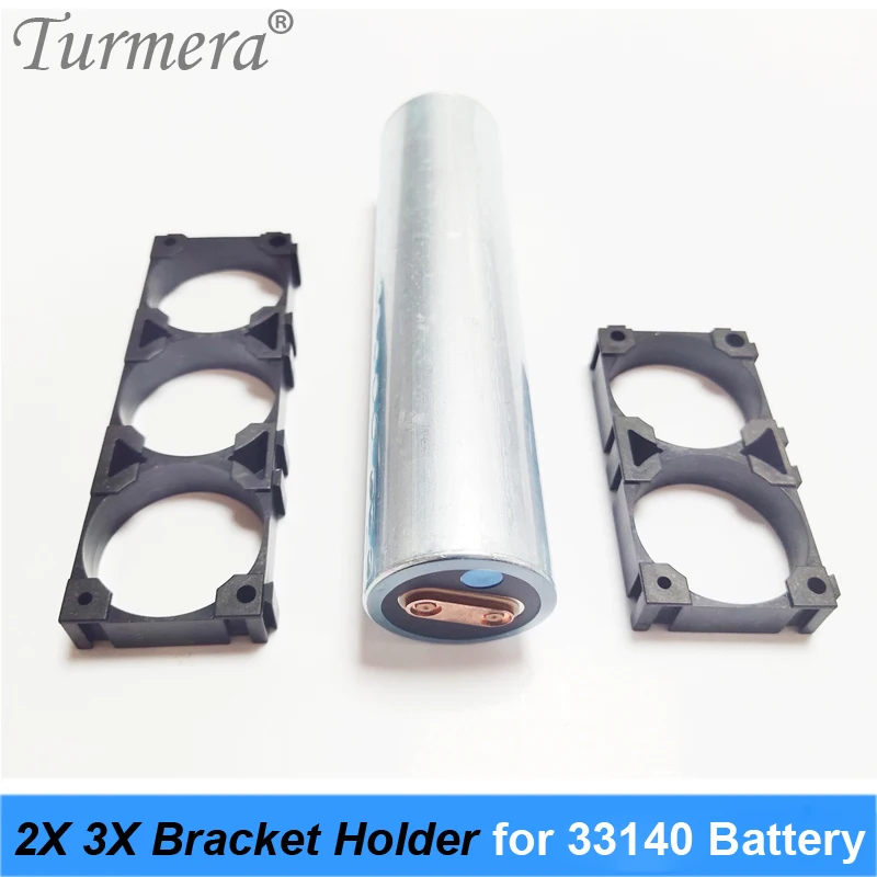 

Turmera Bracket Holder 3X 2X for 3.2V 33140 Lifepo4 Battery Safety Anti Vibration Plastic Case Assembled in Batteries Pack Serie