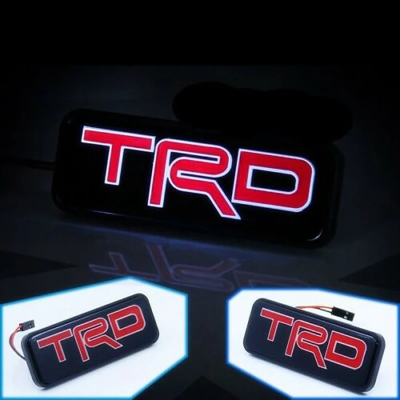 Передний капот светодиодный светильник Эмблема JDM TRD Гонки для Toyota FRS Супра MR2 Супра
