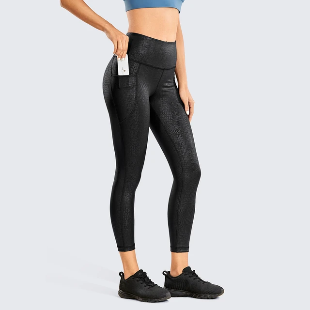 UUE 25Inseam Black Leggings with Pockets for women, Tummy control and High  waisted leggings 