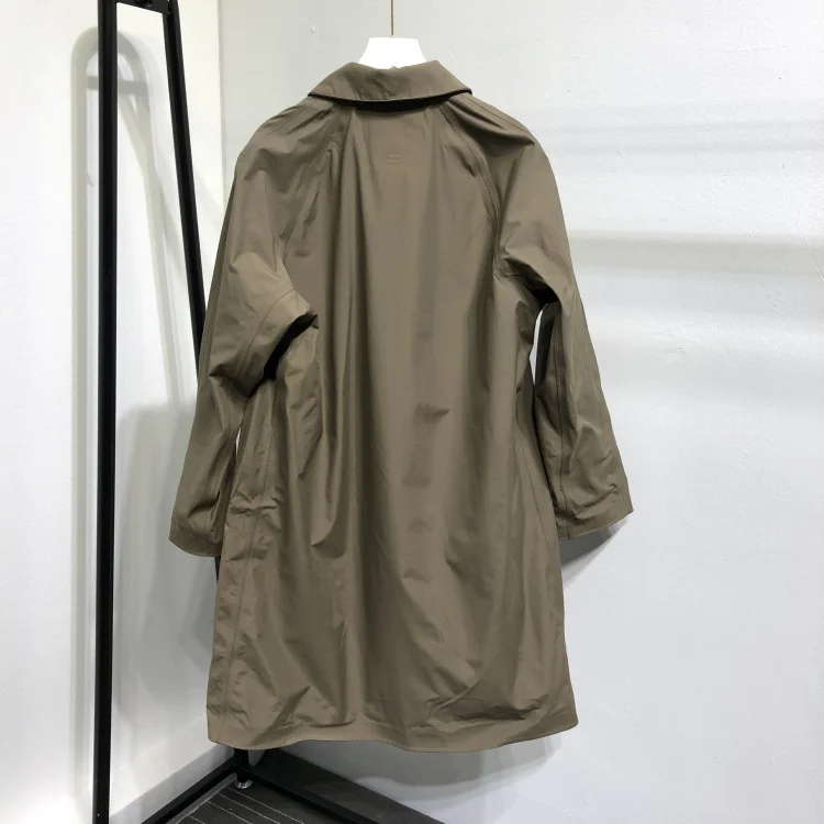 Etj-19 мужская одежда; сезон весна-осень; Простые Slim Fit мульти-Цвет Однобортный средней длины Тренч 5 цветов