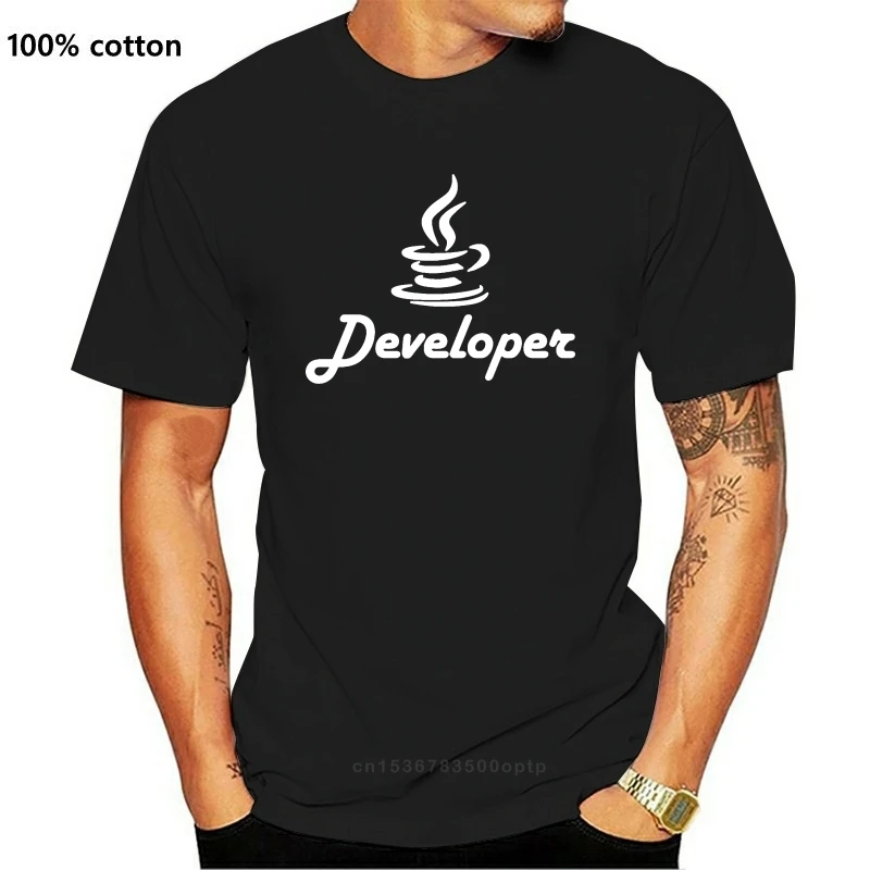 Java desenvolvedor e programador t camisa mais novo qualidade superior roupas de fitness dos homens t camisas designer tamanho euro primavera novidade