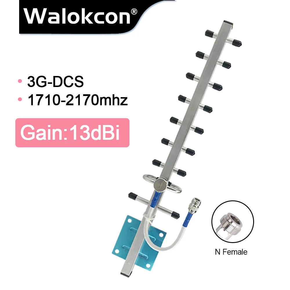 13dBi Yagi антенна работает для GSM LTE 1800 3G WCDMA PCS 1900 1710 2170 МГц 2G 4G внешняя усилитель
