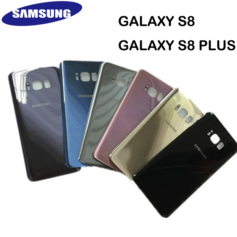 Оригинальный стеклянный чехол для SAMSUNG Galaxy S8 G950F/S8 PLUS G955F задняя крышка корпуса