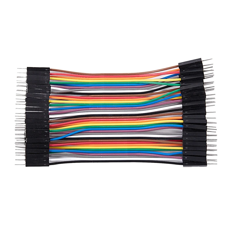 

5X 40pcs 10cm Male To Male Dupont Wire Jumper Cable for Arduino Breadboard