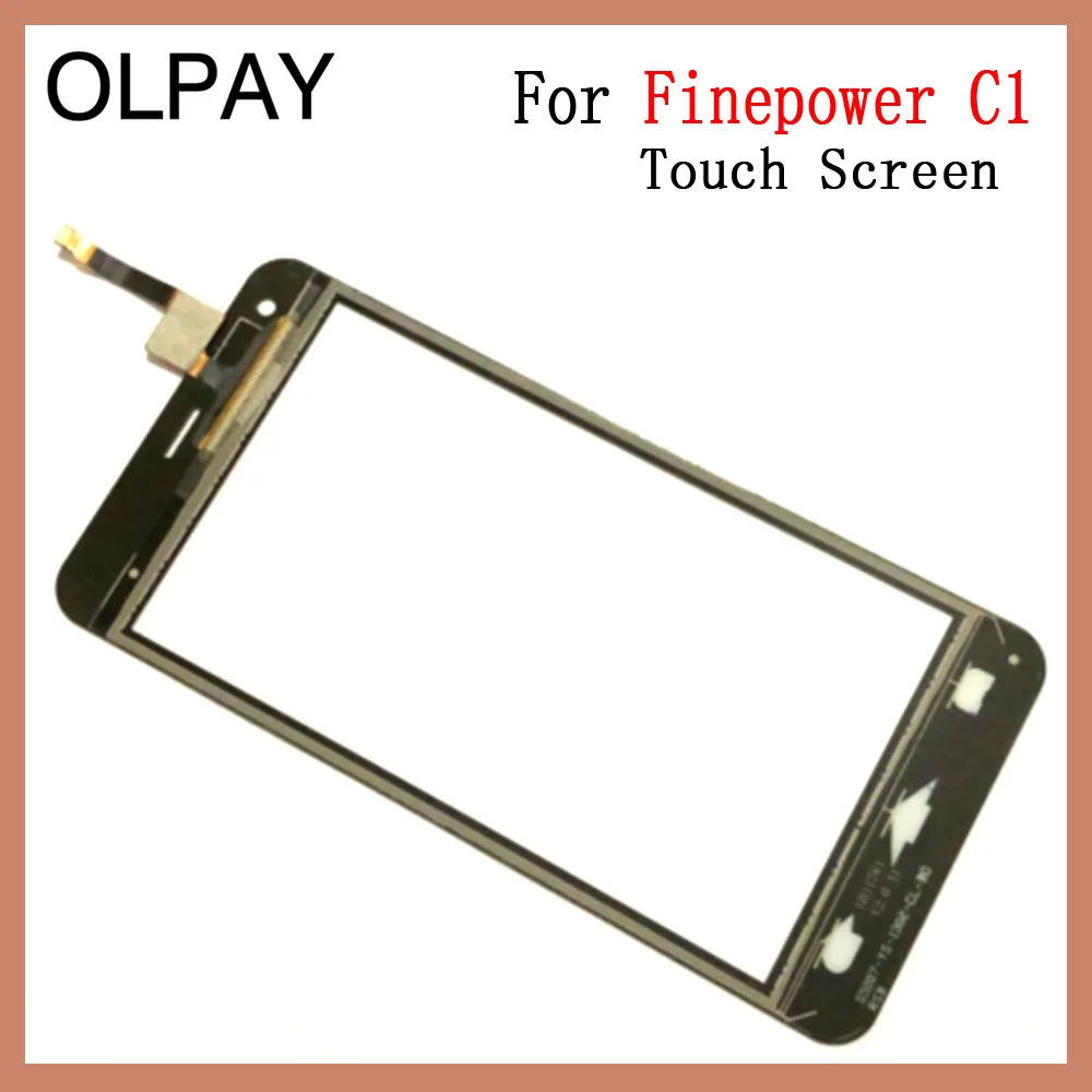 OLPYA 5,0 дюймов мобильный сенсорный экран для телефона для Finepower C1 сенсорный экран стекло дигитайзер панель объектив сенсор стекло Ремонт