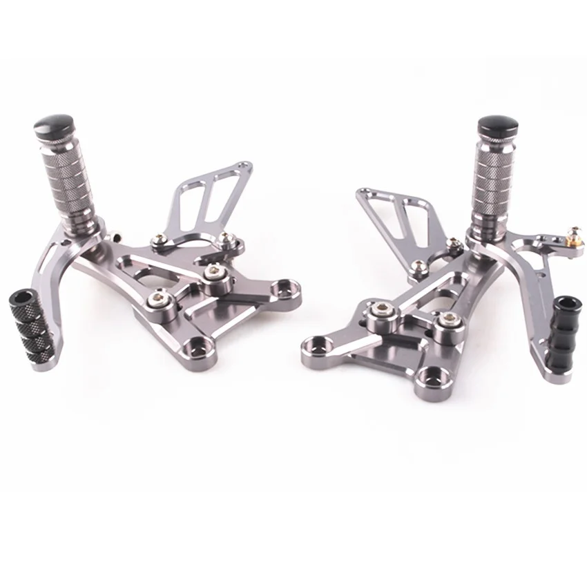 CNC регулируемые Rearset подножки педали для Honda CBR600F4i 2001 2002 2003 2004 серый