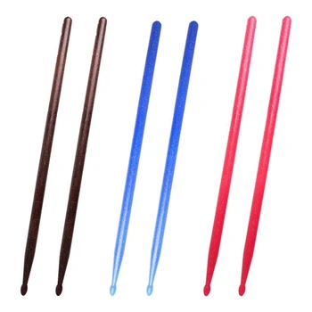 

3 Pair 5A Nylon Drumsticks,Drum Sticks Jazz Exercise Drumsticks for Kids Adults Percussion Accessories
