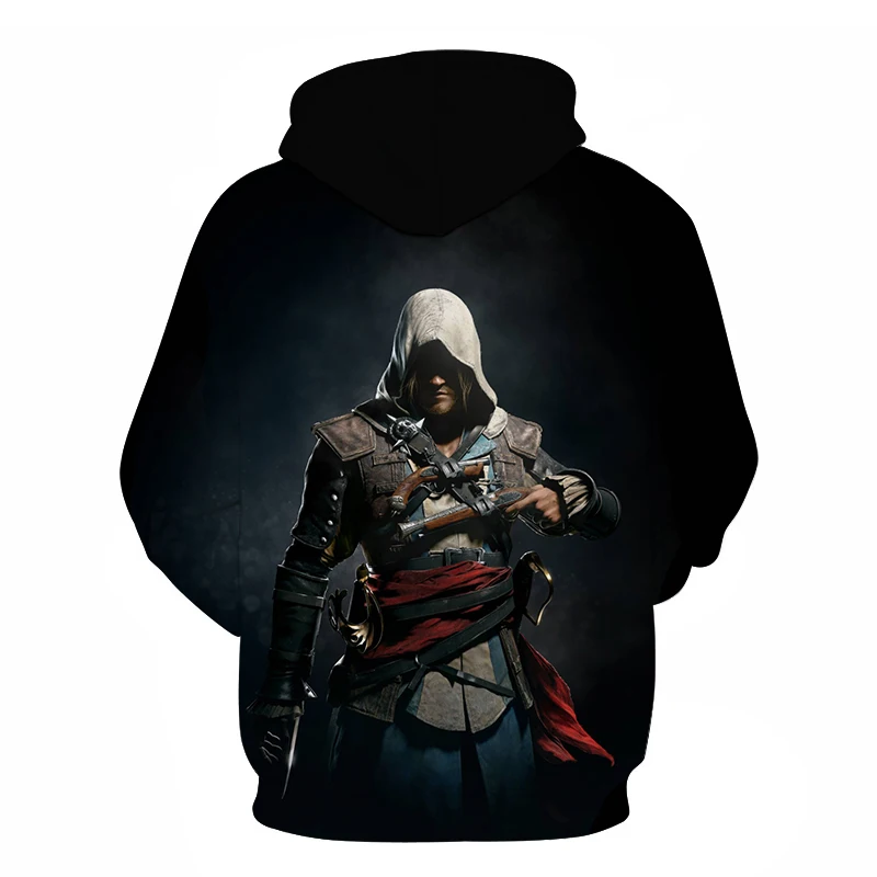 Новая распродажа Assassins Creed уличная 3D мужские толстовки с принтом Одежда для игры толстовка мужская с длинным рукавом хип хоп Толстовка дропшиппинг