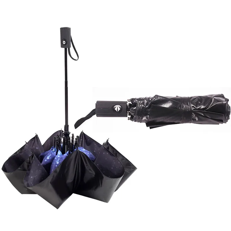 

Anti-UV Full Automatic Umbrella Rain Women Men 3 Folding Light and Durable 8K Strong Umbrellas Kids Rainy Sunny Wholesale Price