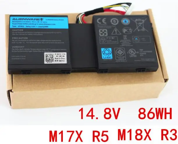New genuine Battery for dell Alienware 17 17X M17X R5 18 18X M18X R3 2F8K3 KJ2PX G33TT 14.8V 86WH | Компьютеры и офис