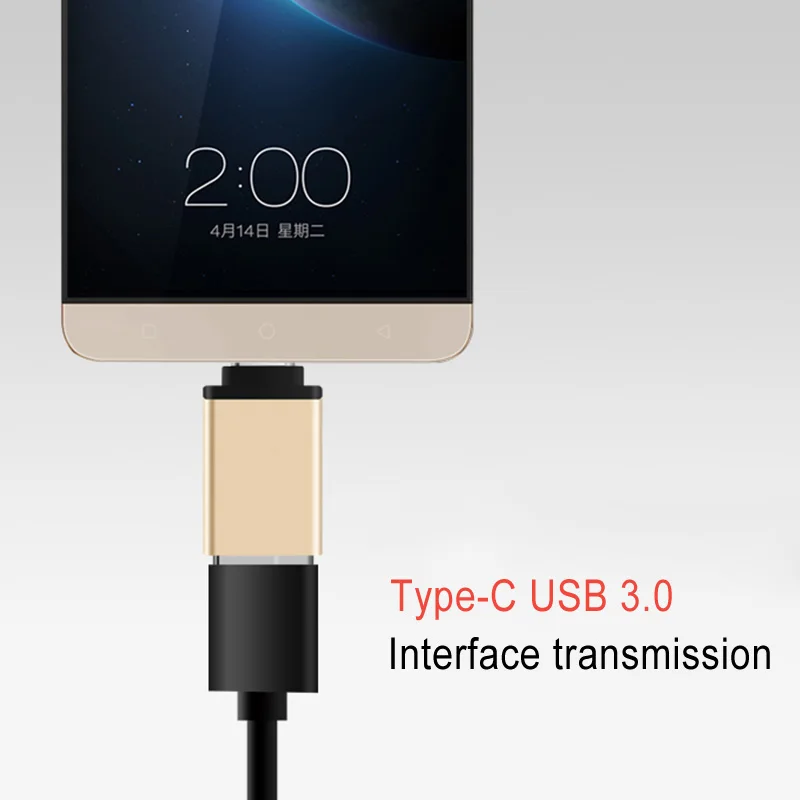 

Type-C to USB 3.0 OTG Cable Adapter Type C Converter for Samsung Huawei P20 OTG Adapter VH99