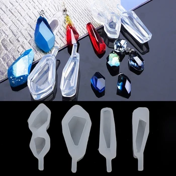 

Dried Flower Necklace Pendant Crystal Pendulum Decorative Epoxy Resin Silicone Transparent Molds Jewelry Making DIY Tools