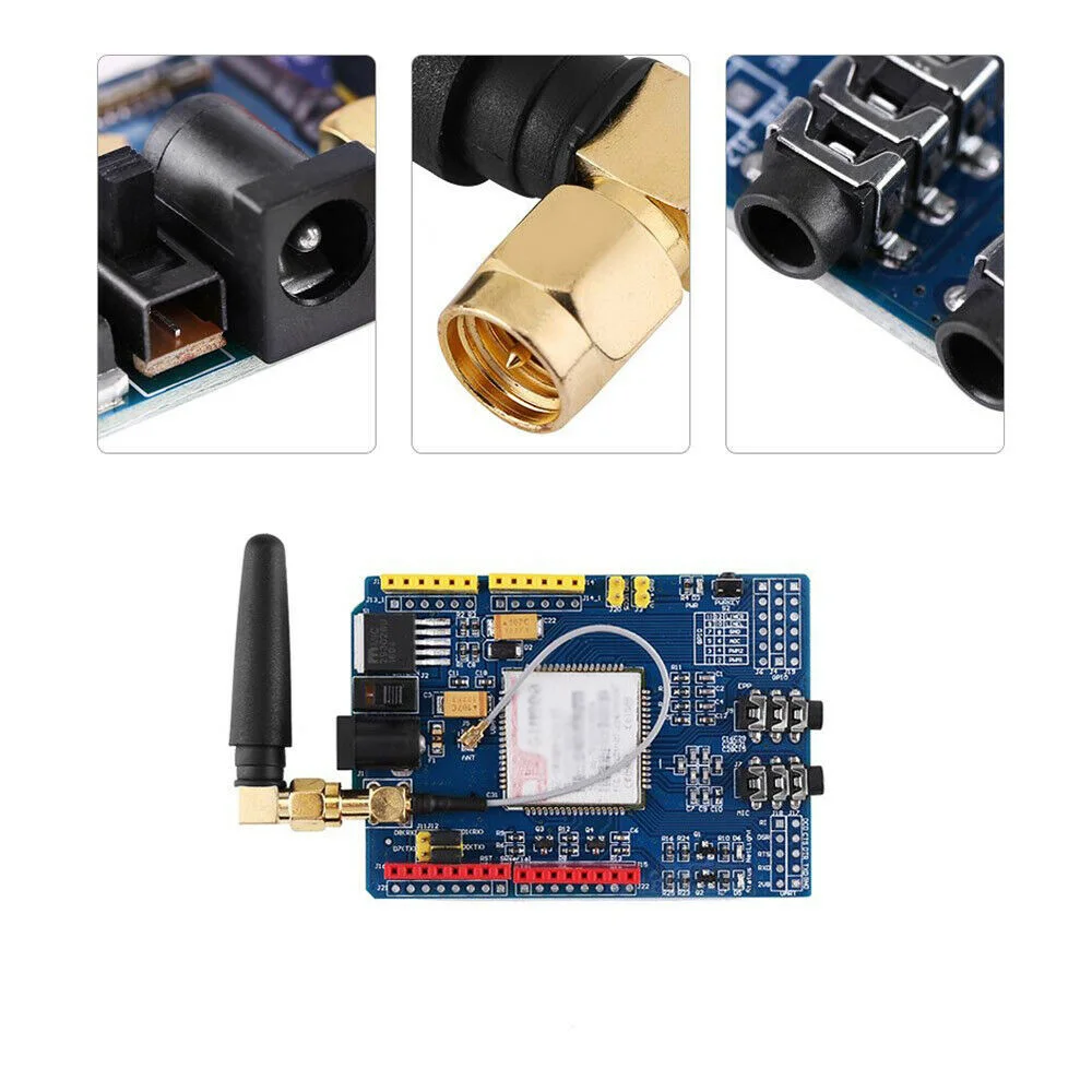 SIM800C макетная плата четырехдиапазонная GSM GPRS модуль Bluetooth с антенной Inm SIM800C макетная плата