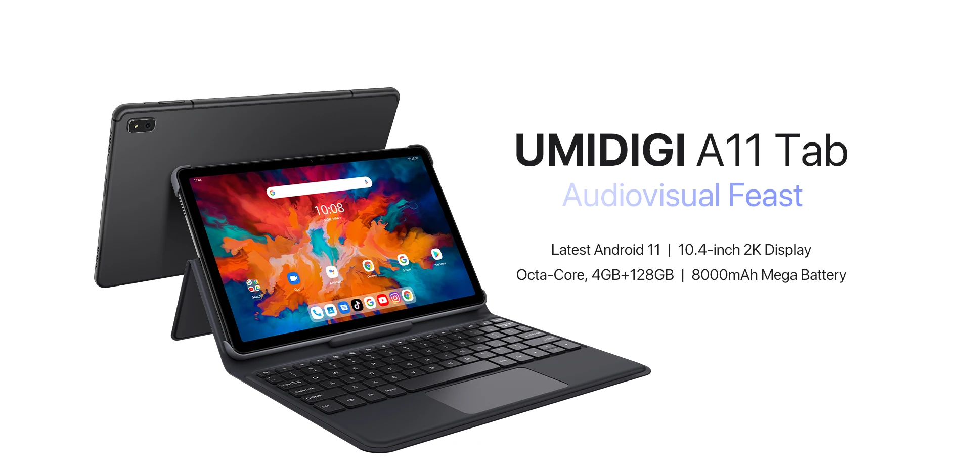 best phone of poco UMIDIGI A11 Tab PC 4GB 128GB Android 11 10.4" 2K Display 8000mAh Mega Battery Helio P22 Octa Core Tablet Support 4G Phone Call latest umidigi phone