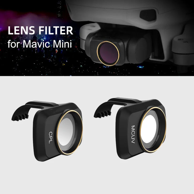 Buy For DJI Mini Mavic Drone Waterproof Drone Camera Filter Camera Filter Scratchproof Lens Filter Drone Accessories