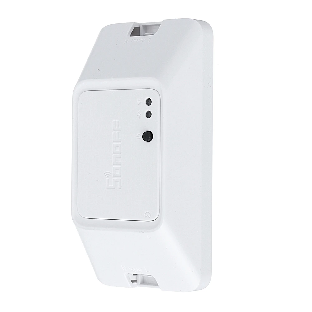 Интеллектуальный выключатель света SONOFF BASIC R3 10A 2200W Смарт вкл/выкл беспроводной WiFi переключатель Поддержка DIY режимом(в том числе от приложений LAN/Голосовое управление свет таймер, пульт дистанционного управления переключатель