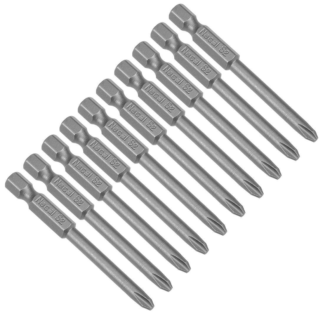 Uxcell 10 шт. 4 5 мм PH2 Магнитная отвертка Philips bits 1/4 дюймовый шестигранный хвостовик 2 56