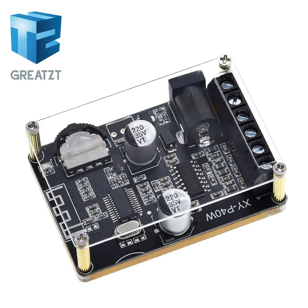 Bluetooth 5 0 стерео аудио усилитель мощности доска 40Wx2 приемник DC 12/24V питания XY-P40W |