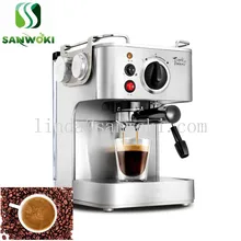 19 бар кофемашина Кофеварка Электрический-рожок капучино Капучинатор высокого давления экстракции Эспрессо кофеварка