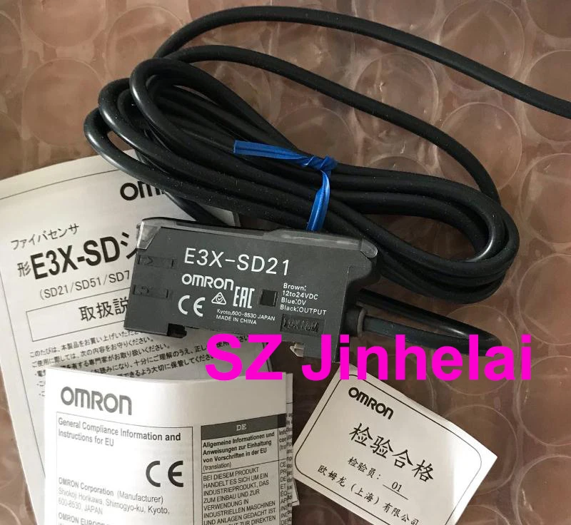 OMRON E3X-SD21 подлинный фотоэлектрический переключатель 2 м волоконно-оптический усилитель