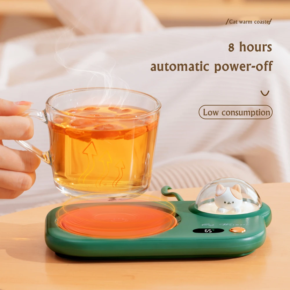 Cup Warmer Heat Beverage Mug Mat Keep Drink Warm Heater Heating Coaster Pad for Coffee Milk Tea 220V 20W 3 Gear | Бытовая техника