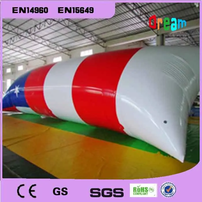 Free Shipping 6*2m 0.9mm PVC Inflatable Trampoline Water Pillo Blob Jump Jumping Bed On | Игрушки и хобби