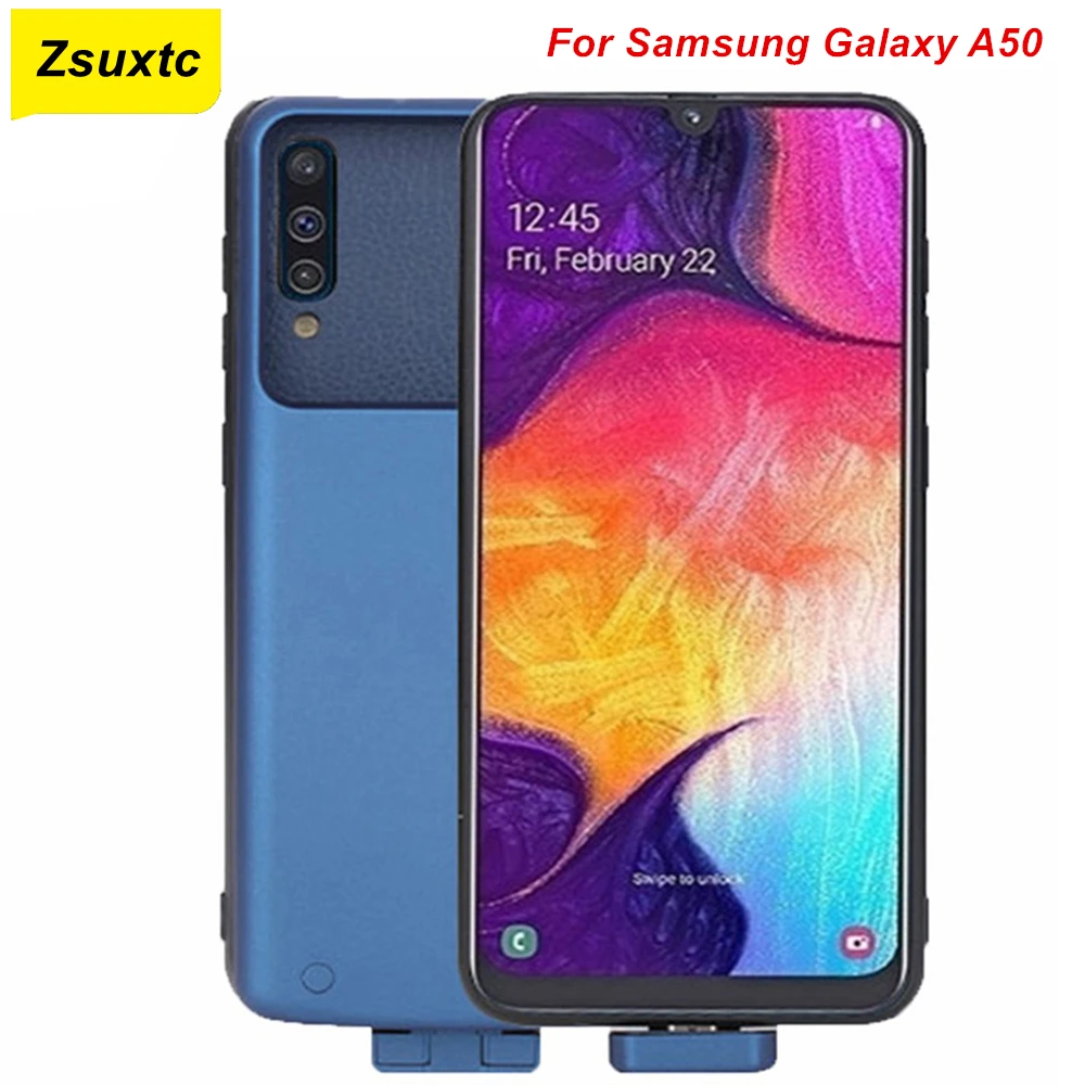 5000 Mah A50 Custodia Per Batteria Per Samsung Galaxy A50 Custodia Per Caricabatterie Smart Phone Cover Power Bank Per Samsung A50 Custodia Per Batter