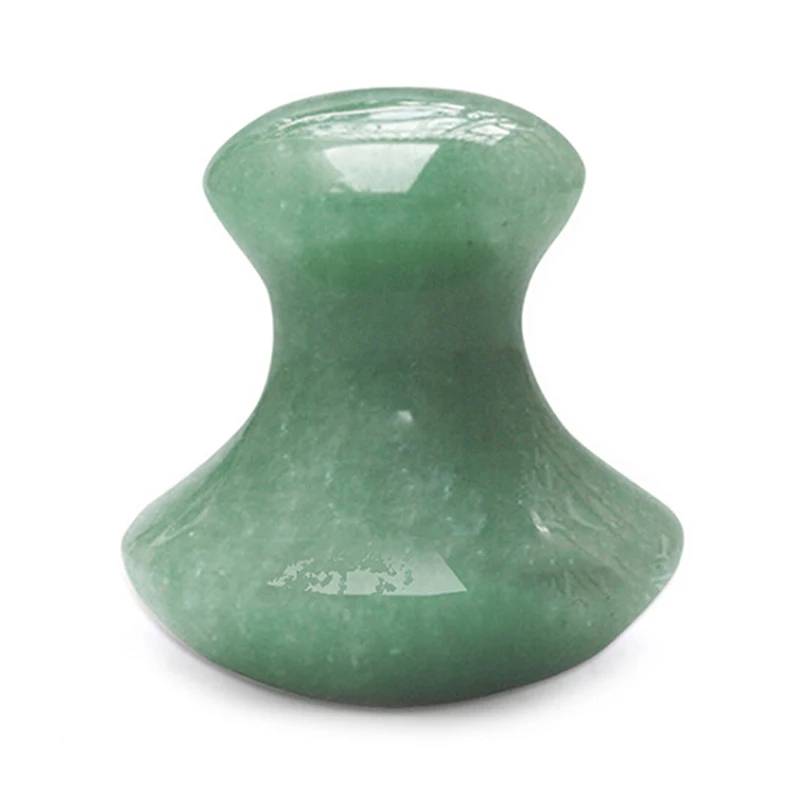 Herramienta de masaje de piedra de Jade Natural, masajeador de