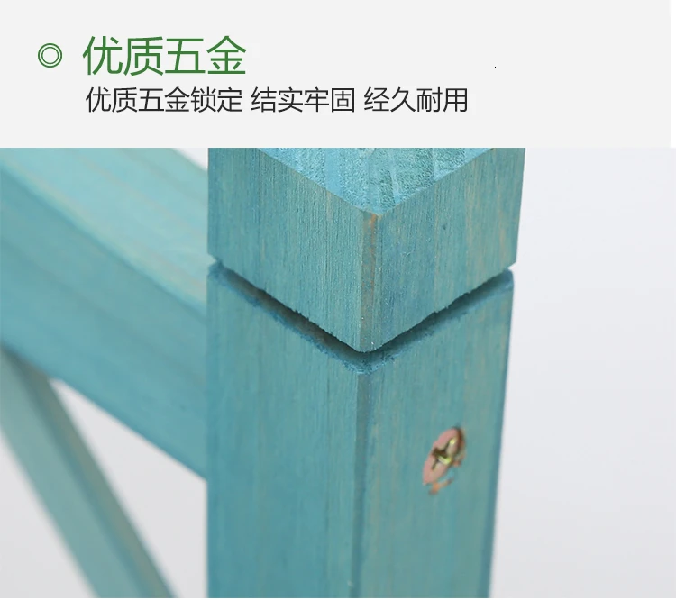 Two Multi-storey Flower Rack Chlorophytum Green Laojia Suspension Woodiness Solid Wood Flower Rack Grid Balcony A Living Room