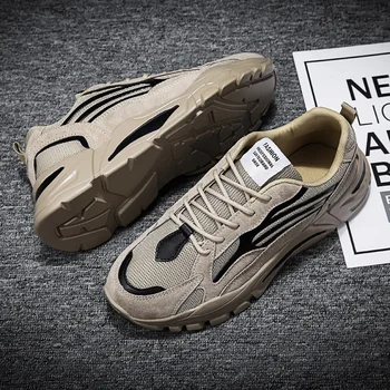 

Mens Shoes Casual Men Sneakers Newest Male Lighted Grey Dad Shoes Man Fashion Leisure Massage Krasovki Hight Increasing Footwear