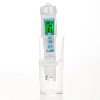 

1pc Tester Water Quality Type PH & EC & TEMP Outdoor Plastic 188mm * 35mm