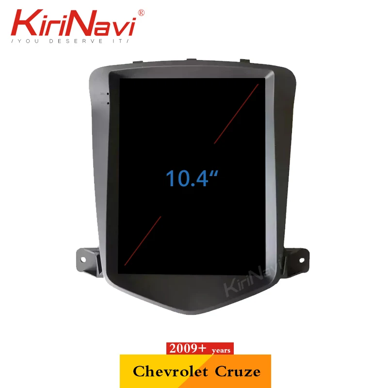 KiriNavi Telsa стиль вертикальный экран 10,4 ''Android 8,1 автомобильный dvd мультимедийный плеер для Chevrolet Cruze Авторадио gps навигация