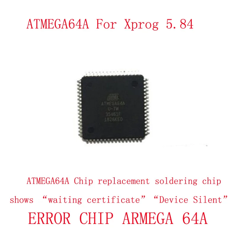 Лучшее качество Xprog 5,84 ECU чип инструмент для настройки Программист X Prog-M 5,84 XProg M Box 5,55 XPROG-M ECU программист 22 шт. адаптеры - Цвет: ATMEGA 64A