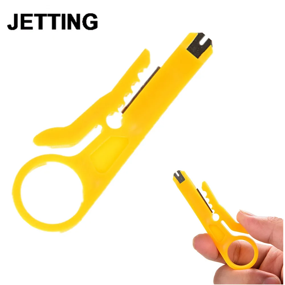 1pc Mini S ppers Network Cable Plier Length 9cm Yellow UTP STP Cable Cutter Telephone Wire S pper