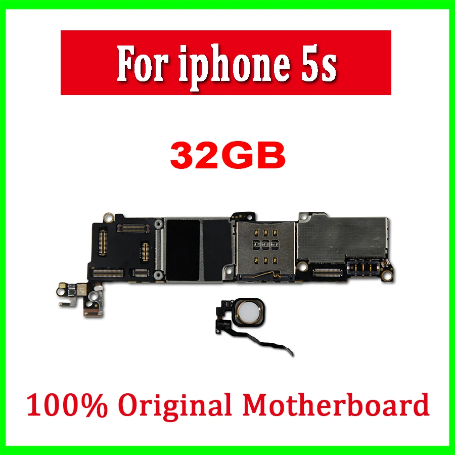 Оригинальная разблокированная материнская плата 16 ГБ 32 64 для iphone 5S с сенсорным