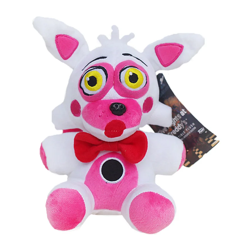 18 см Fnaf плюшевые Five Nights At Freddy's Toy Лисий кролик Бонни и Чика Peluche Juguetes Nightmar день рождения Хэллоуин подарок для детей - Цвет: White fox 2