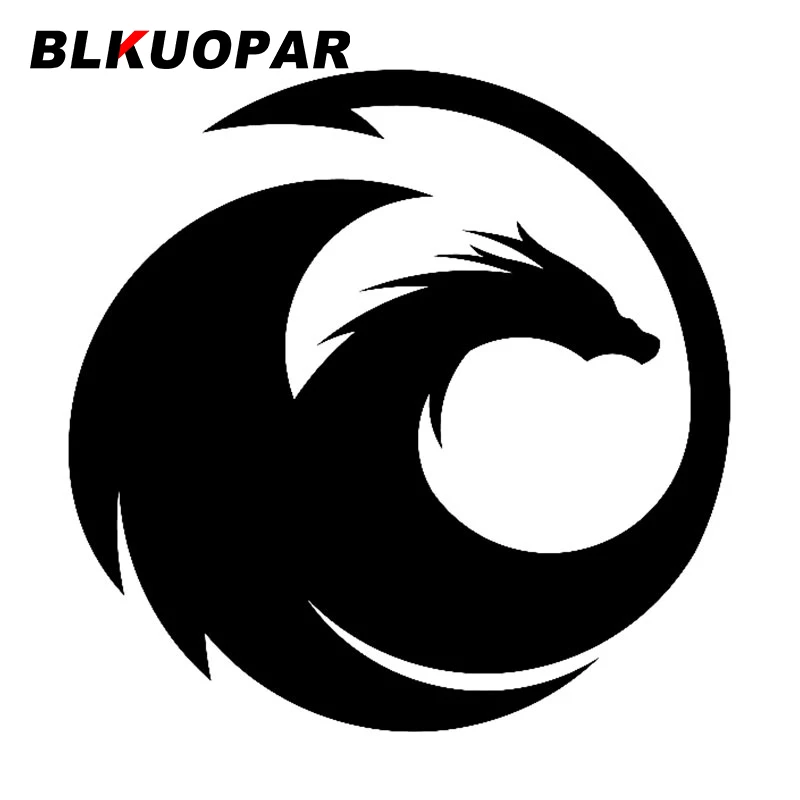

BLKUOPAR силуэт дракона круглый логотип забавная наклейка для автомобилей устойчивая к царапинам наклейка водонепроницаемый бампер окна ноутбук автомобильные аксессуары