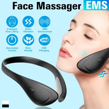 

EMS Face Massager Electric V-shaped Face-Lifting Double Chin Reducer Anti-Aging Facial Massage Lifting&Tightening Beauty Product
