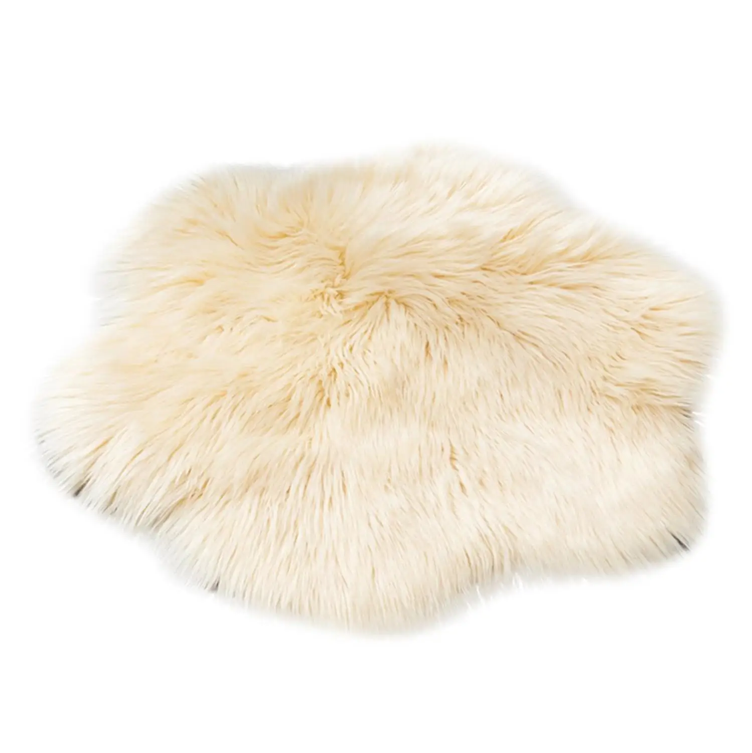 Yellow Tapetes Wool Imitation Sheepskin Rugs Faux Fur Non Slip Bedroom Shaggy Carpet Mats#2O21 - Цвет: Yellow