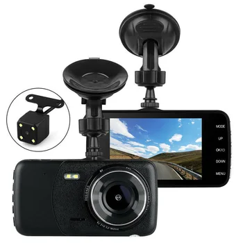 

1080P Dual Lens Car Dash Cam Front Rear Camera DVR Recorder Video 170°Dash Cam Mirror DVR Car Camera Rear View Camera